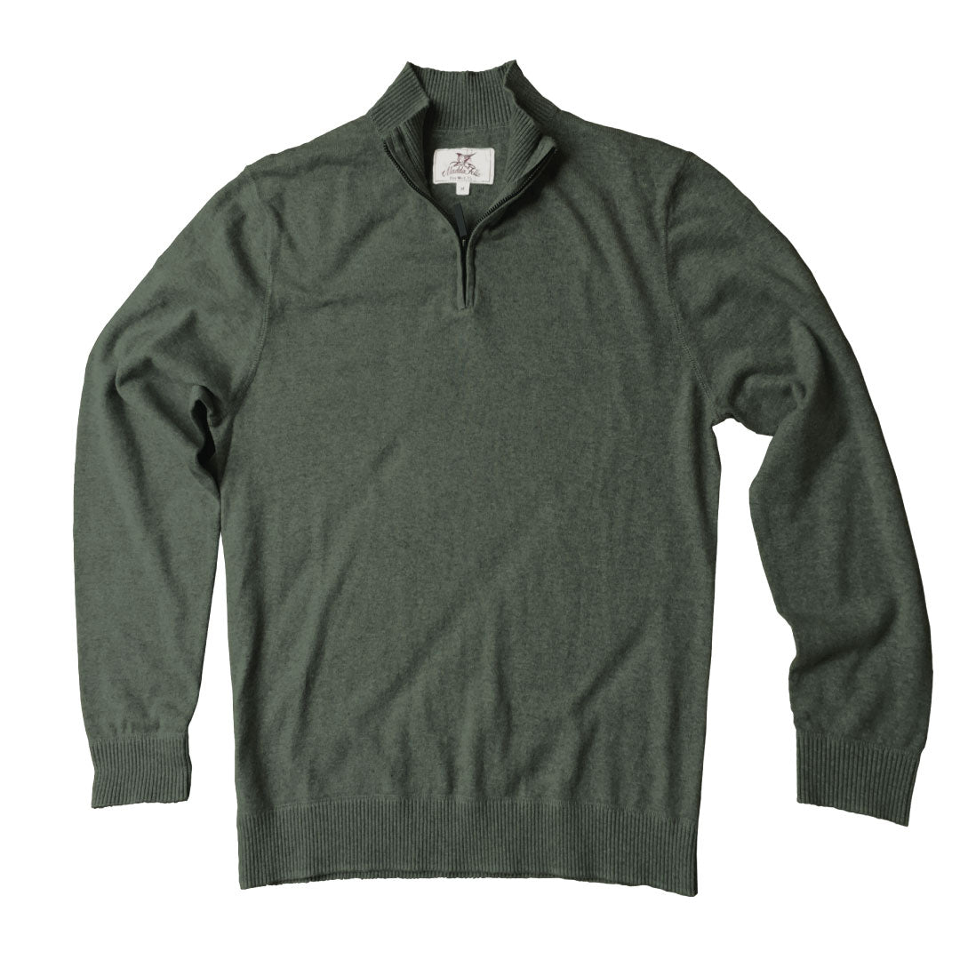 Hunter ++ mens hunter green cashmere blend sweater