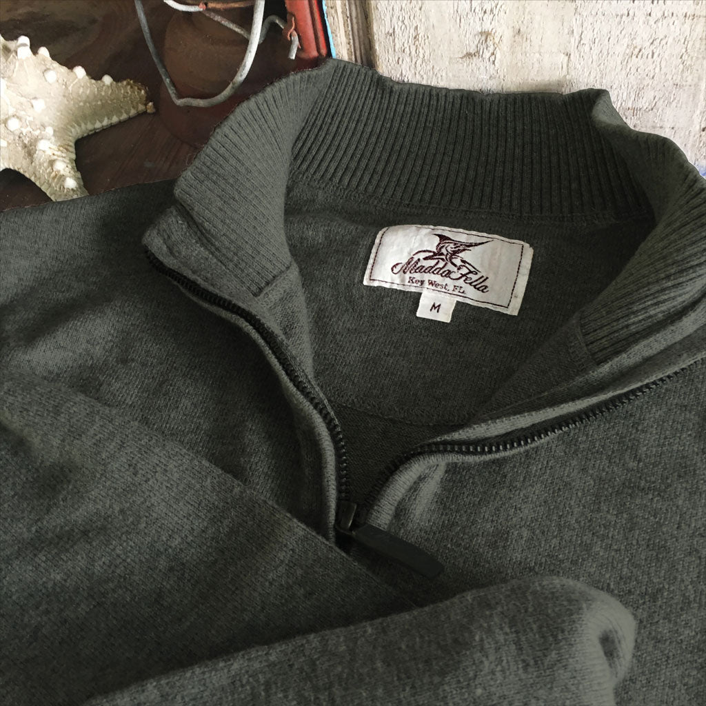 Hunter ++ mens hunter green cashmere blend sweater