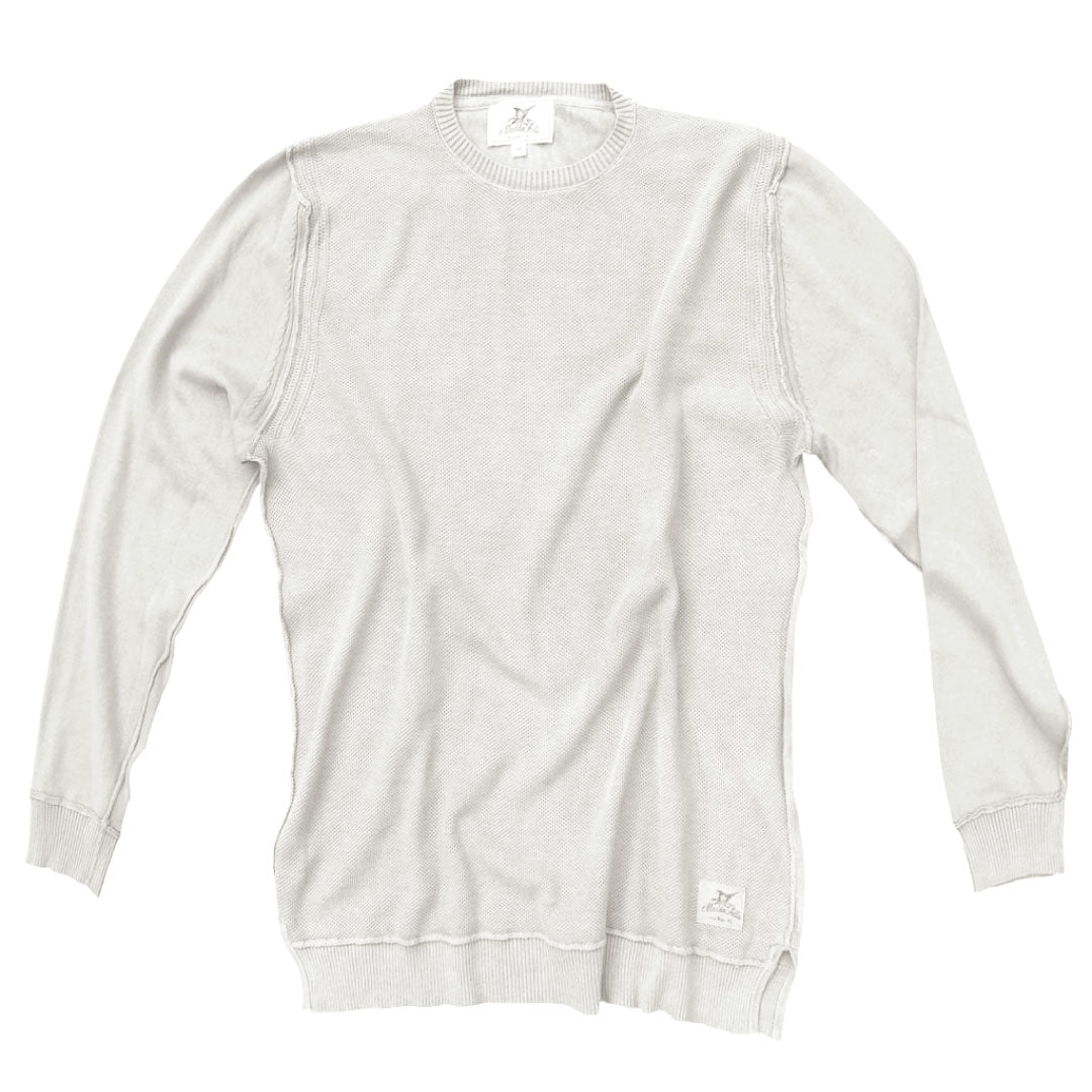 Canvas ++ mens lightweight sweater in white