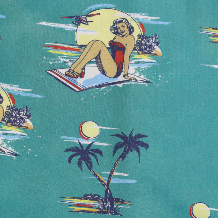 Men's Short Sleeved Key West Print Shirt | Madda Fella Island Escape / L