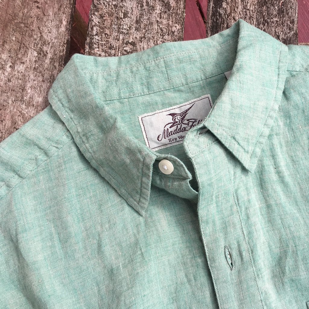 Sea Glass ++ sea glass mens linen shirt