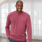 Red Mahogany ++ mens red crew neck sweater