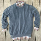 Ocean Blue ++ mens lightweight sweater