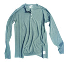 Bottle Green ++ mens henley shirt long sleeve