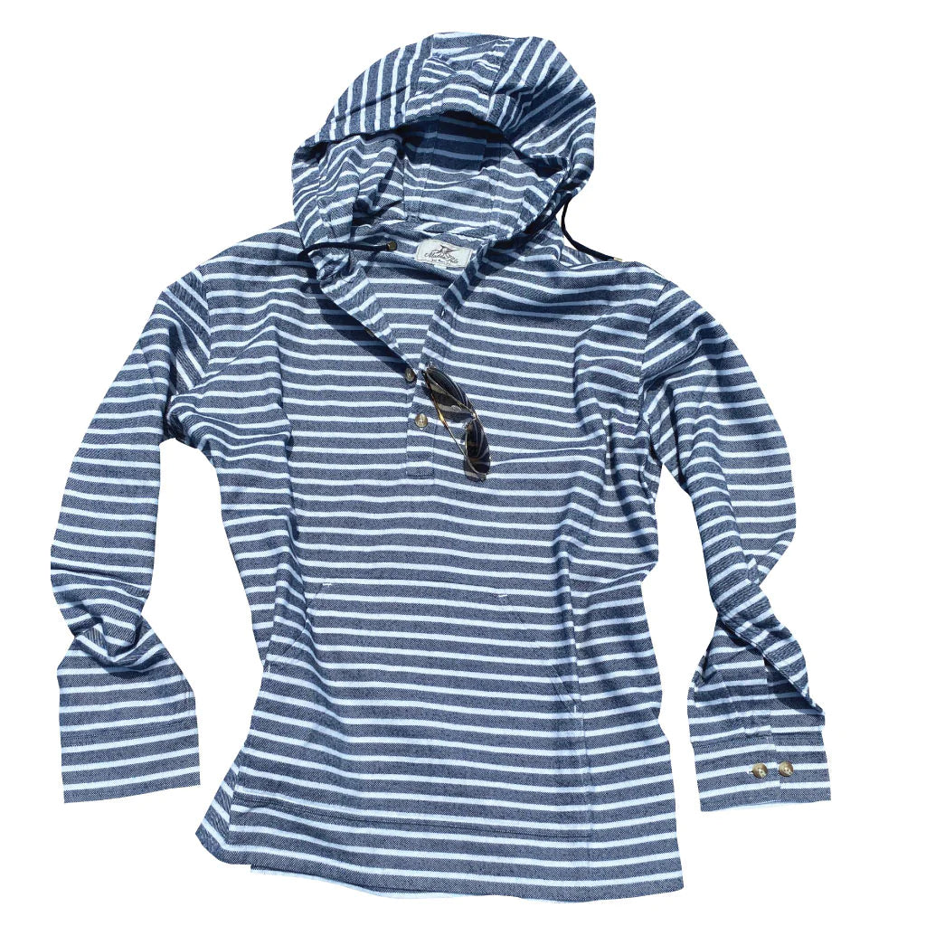 India Ink/White ++ striped hoodie mens