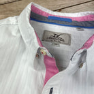 Sail White/Coral Accent ++ white button down