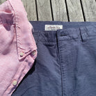 Blue Slate ++ mens blue oxford shorts