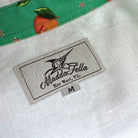 Sail White/Oranges Print ++ men's white linen shirt with oranges print cuffs