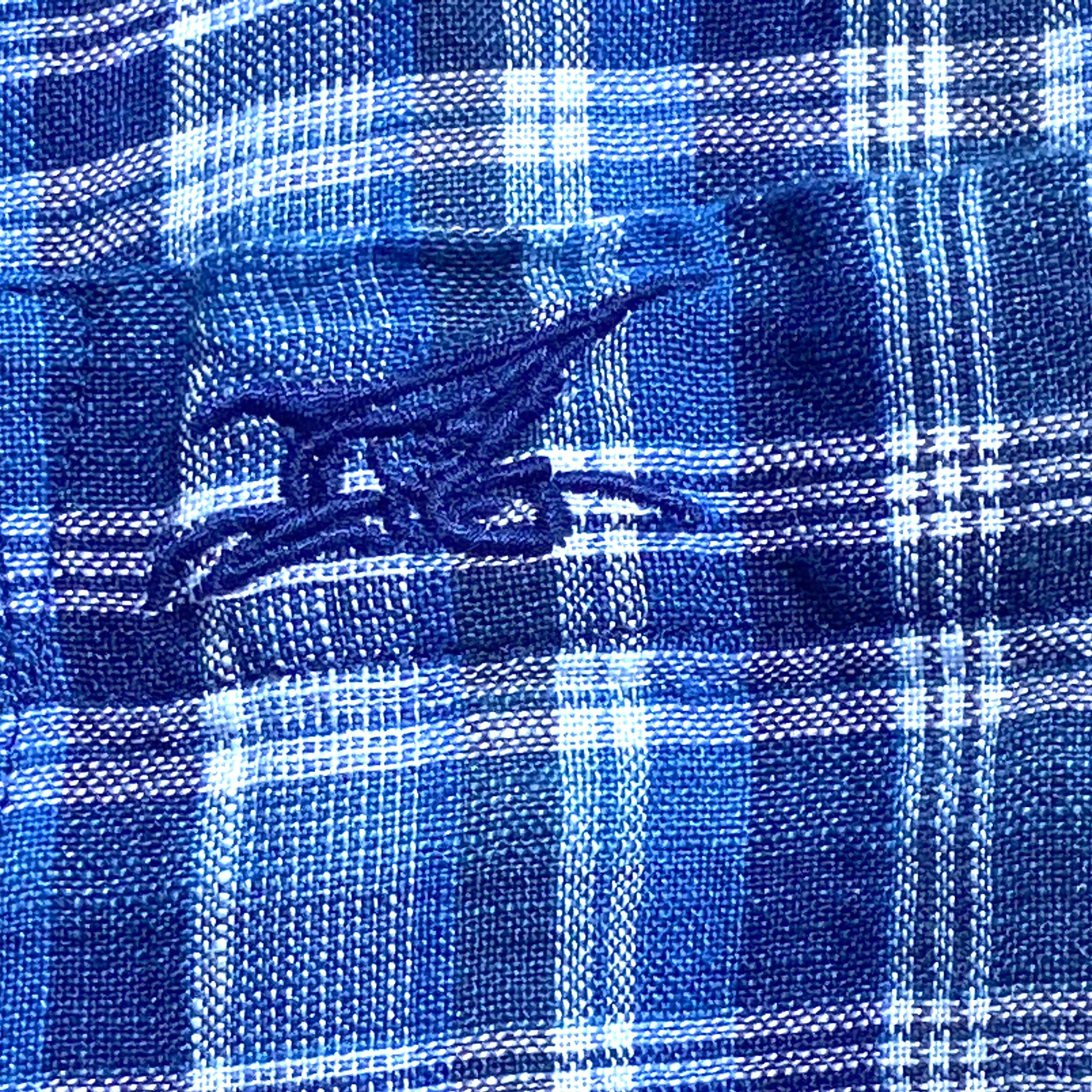 Blue Yonder Plaid ++ mens blue plaid shirt