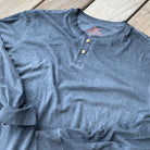 India Ink ++ dark blue mens henley shirt