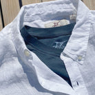 Sail White ++ men's white short sleeve linen shirt