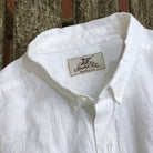 Sail White ++ men's white short sleeve linen shirt