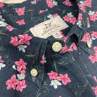 Hibiscus Print ++ men's short sleeve linen shirt in hibiscus print