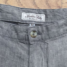 Heathered India Ink ++ light gray mens linen shorts