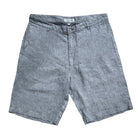 Heathered India Ink ++ light gray mens linen shorts