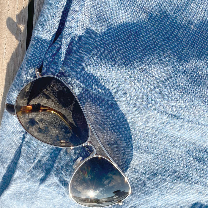 Johnny Depp sky blue sunglasses for men gloss black frame blue lens  sunglasses M | eBay